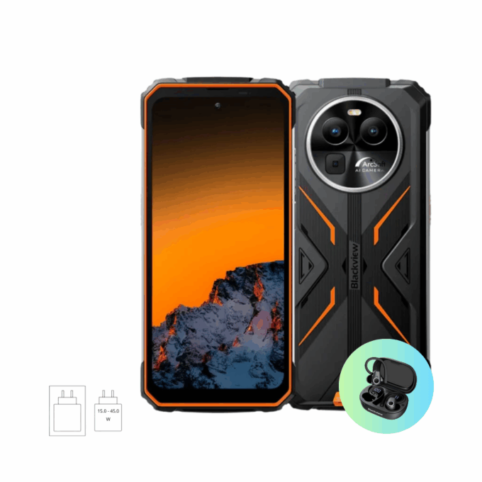 Blackview BV8100 | 24 GB (8GB+16GB) RAM 256 GB ROM - 170 Lantaarn Lumen