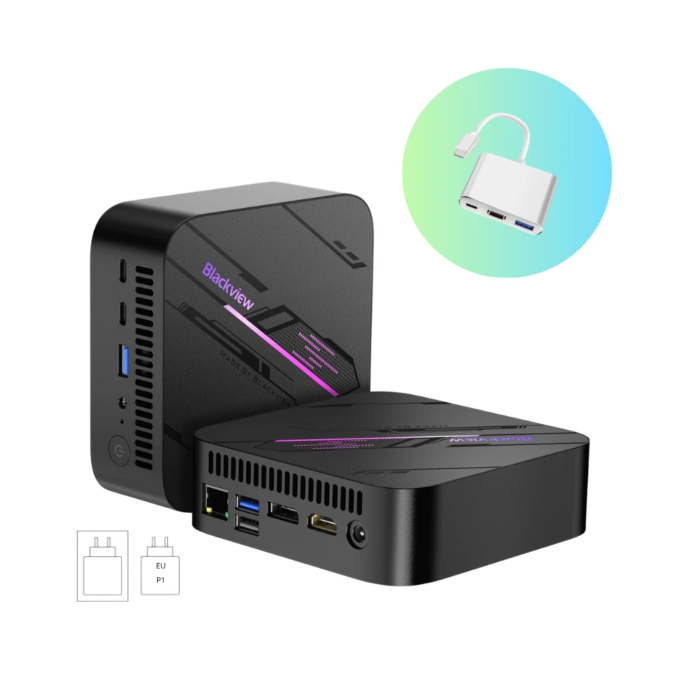 Blackview Mini PC MP100 Gaming | 16 GB RAM 512GB/1TB ROM
