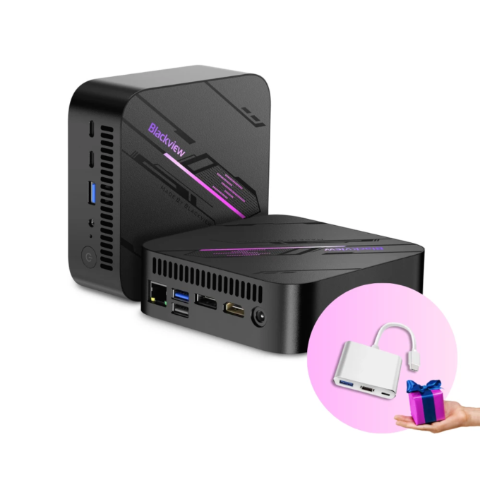 Blackview Mini PC MP100 Gaming | 16 GB RAM 512GB/1TB ROM