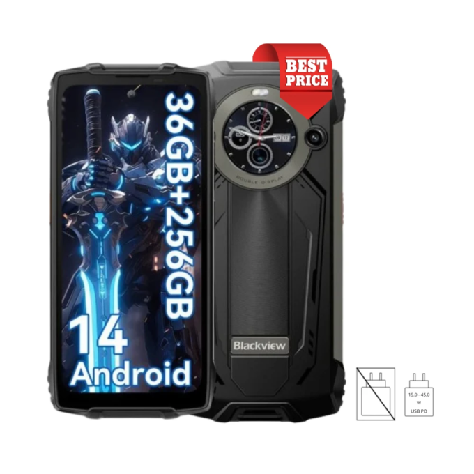 Blackview BV8200 | 36 GB RAM 256 GB ROM - Helderheid AI Lantaarn