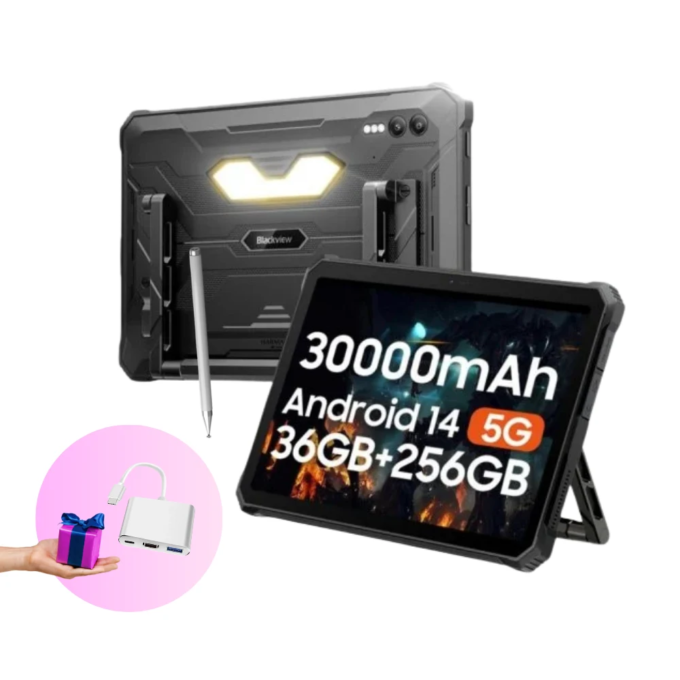 Blackview Active 10 Pro 5G Tablet - Zaklamp | 36 GB RAM 256 GB ROM