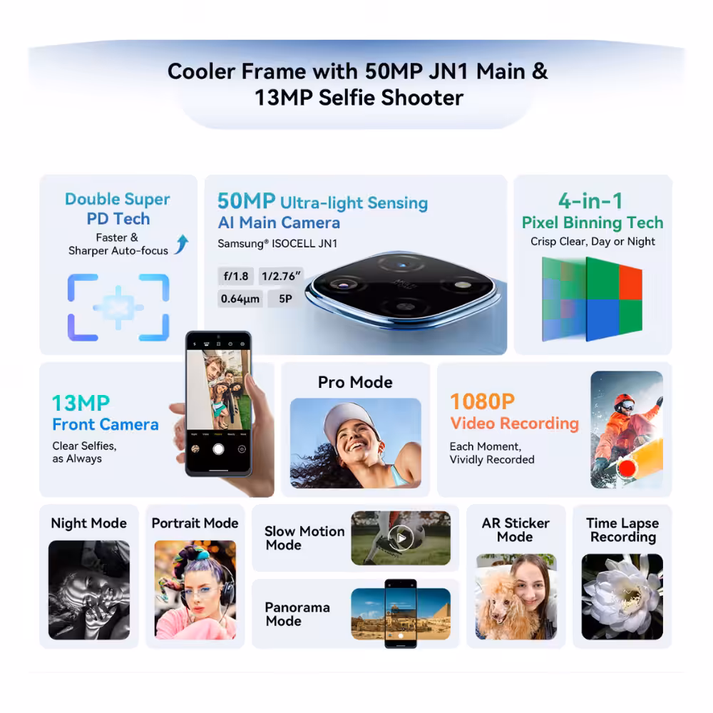 Blackview COLOR 6 | 24 GB RAM 128/256 GB ROM - Afbeelding 5