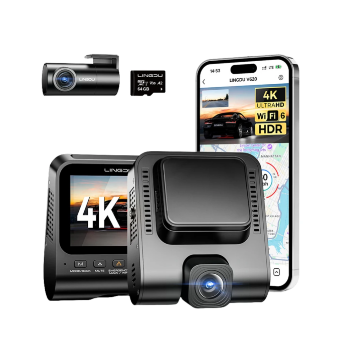 LINGDU V620ycamera met 4K-opname, 2" scherm - Afbeelding 2