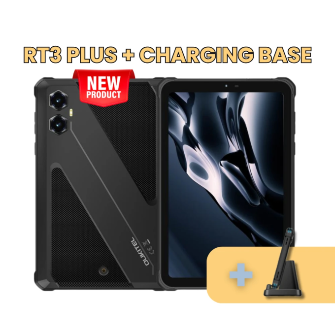 Oukitel RT3 Plus Tablet NFC 16 GB (4 GB + 12 GB) RAM 128 GB ROM + Oplaadstation