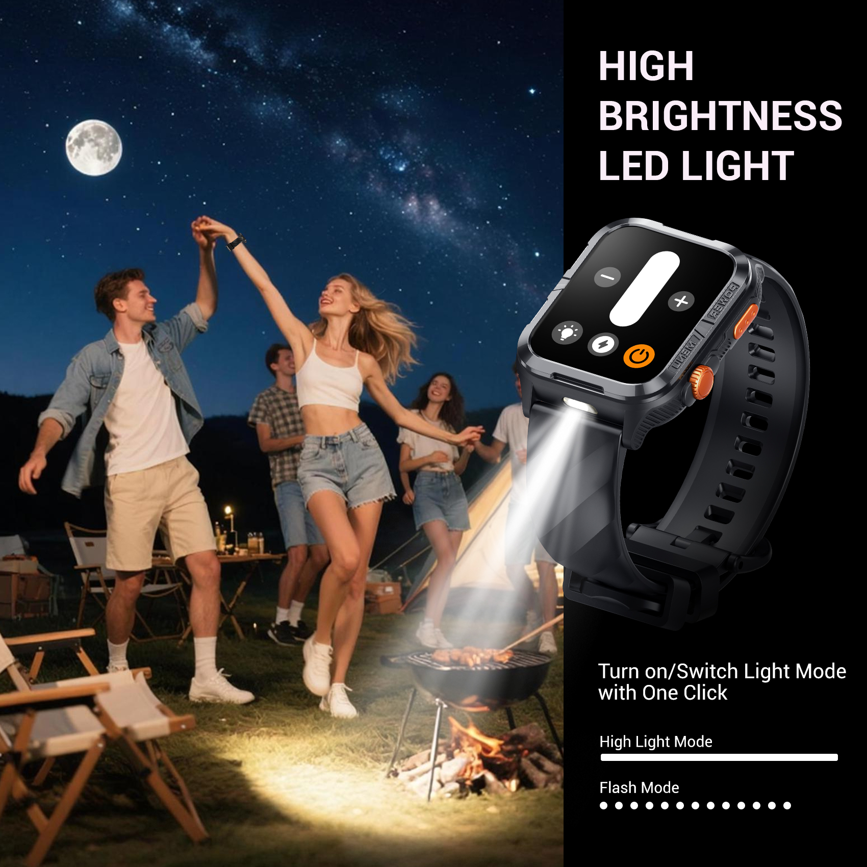Blackview W10 Pro - Smartwatch met LED-zaklamp - Afbeelding 9