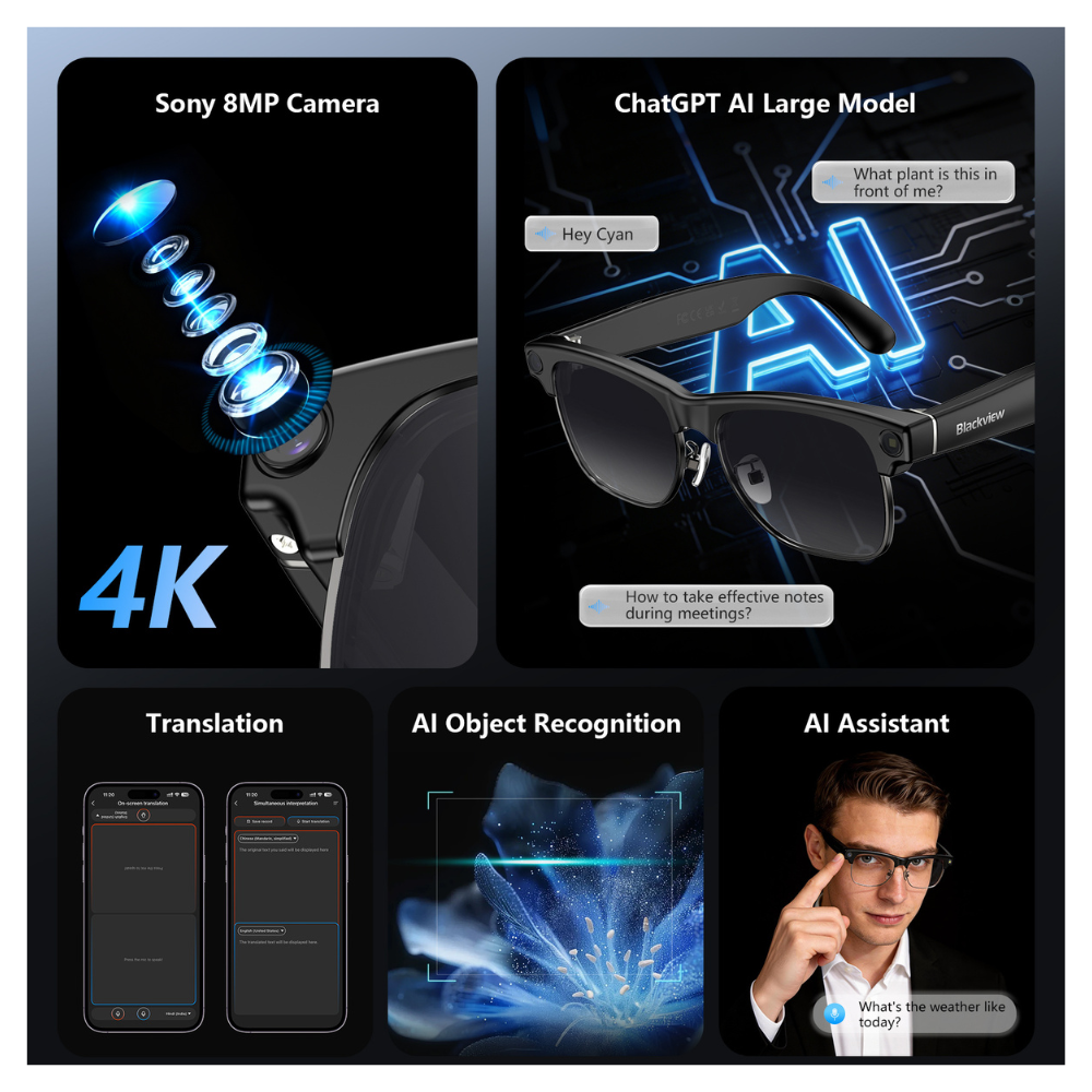Blackview BV200-bril: Smart AI en KI-vertaling - Afbeelding 8