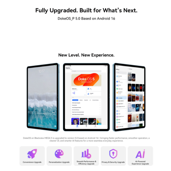 Tablet Blackview MEGA 5 | 32GB(8GB+24GB) RAM 256 GB ROM - Afbeelding 4