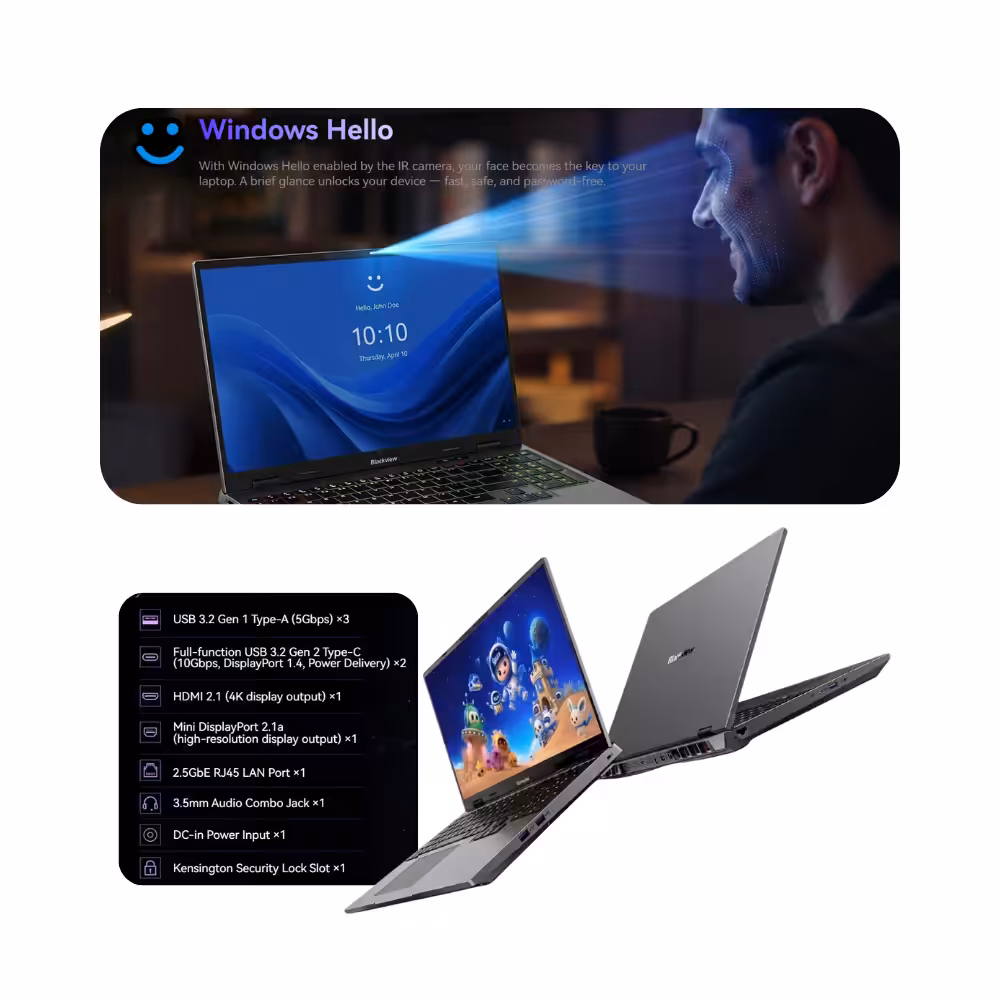 Blackview GamiBook 16 | Gaming-laptop - Afbeelding 5
